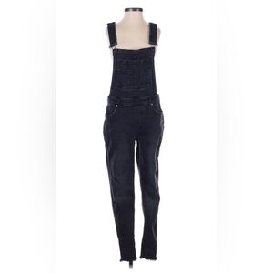 Free People Black Jeans Overalls